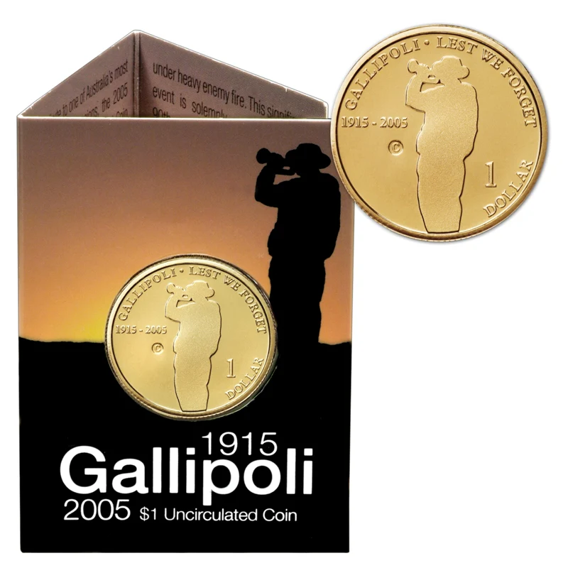 $1 2005 Gallipoli Mint/Privy Mark UNC