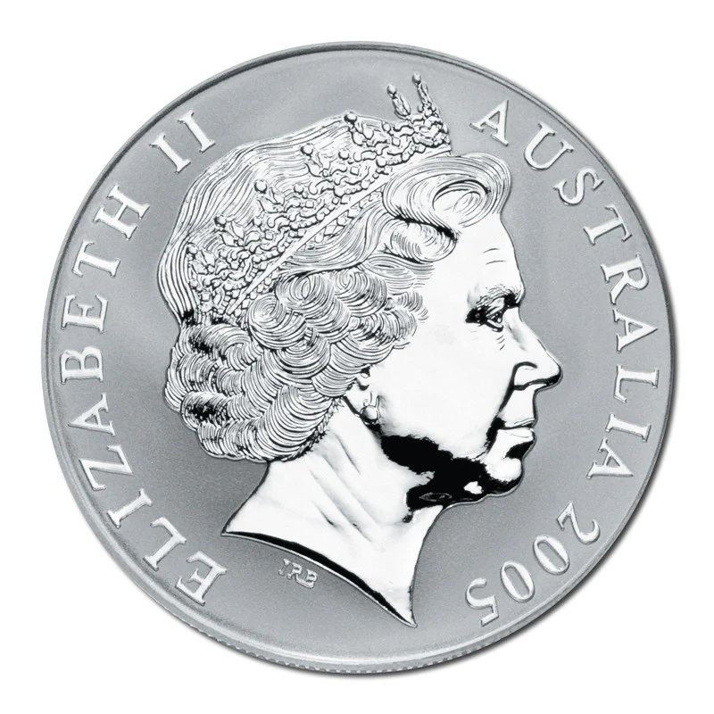 $1 2005 Kangaroo 1oz 99.9% Frosted Silver UNC - Image 3