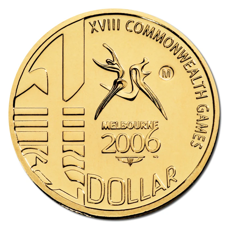 $1 2006 Commonwealth Games M Al/Bronze UNC - Image 2