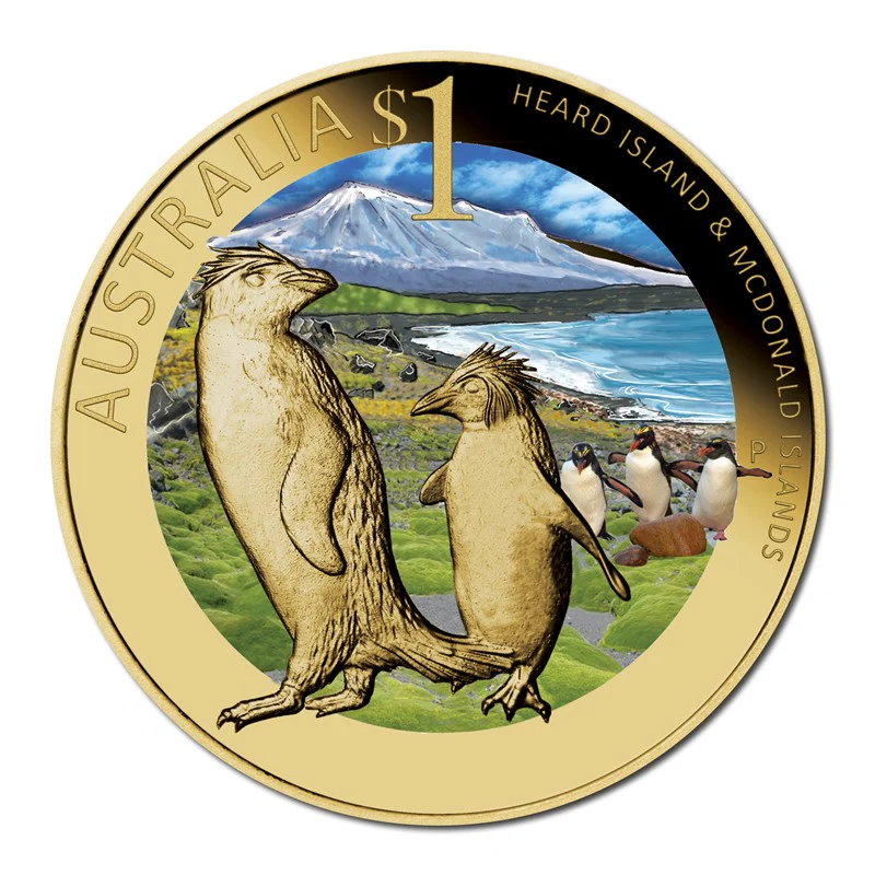 $1 2010 Celebrate Australia - Heard Island & McDonald Island Al/Br Carded UNC - Image 2