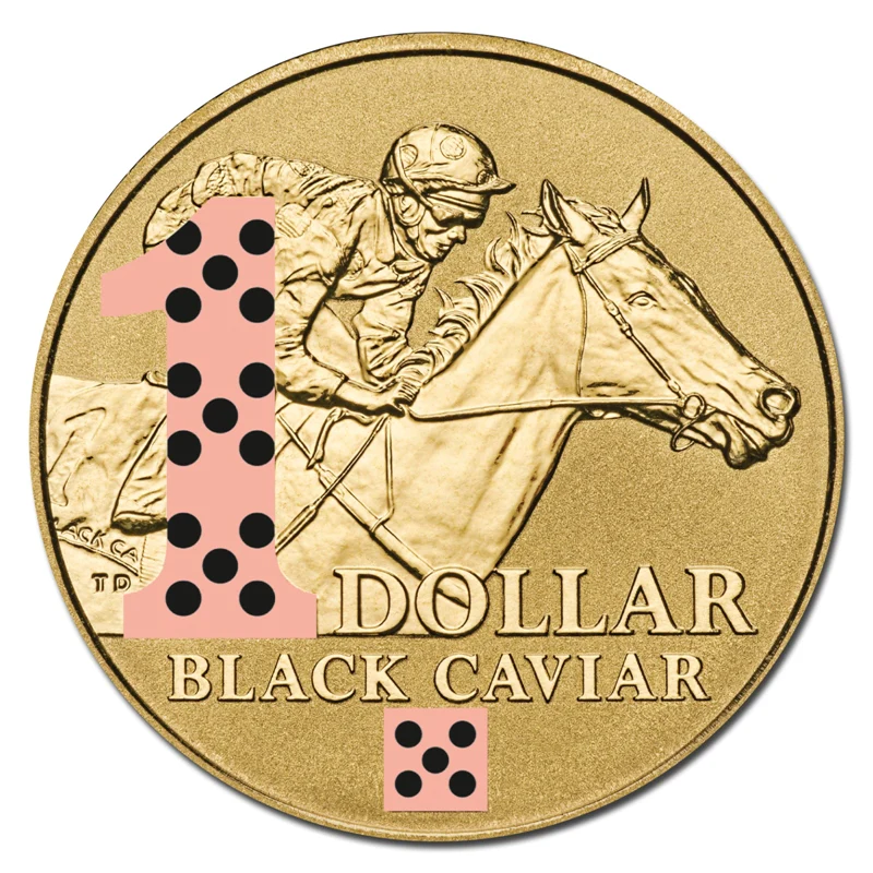 $1 2013 Black Caviar Al-Bronze UNC - Image 2