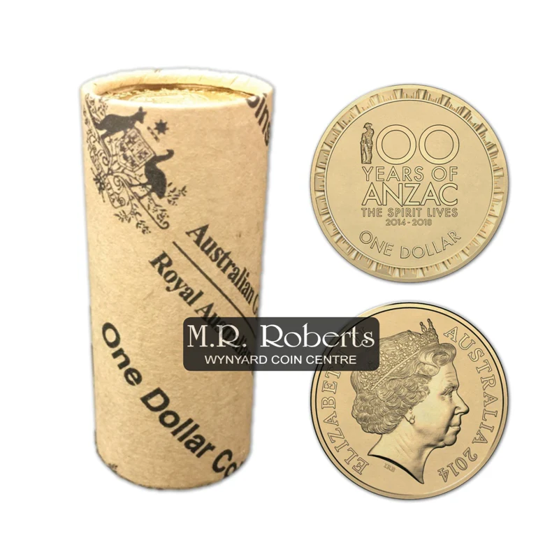 $1 2014-2018 ANZAC Spirit Lives Mint Roll Set - Image 3