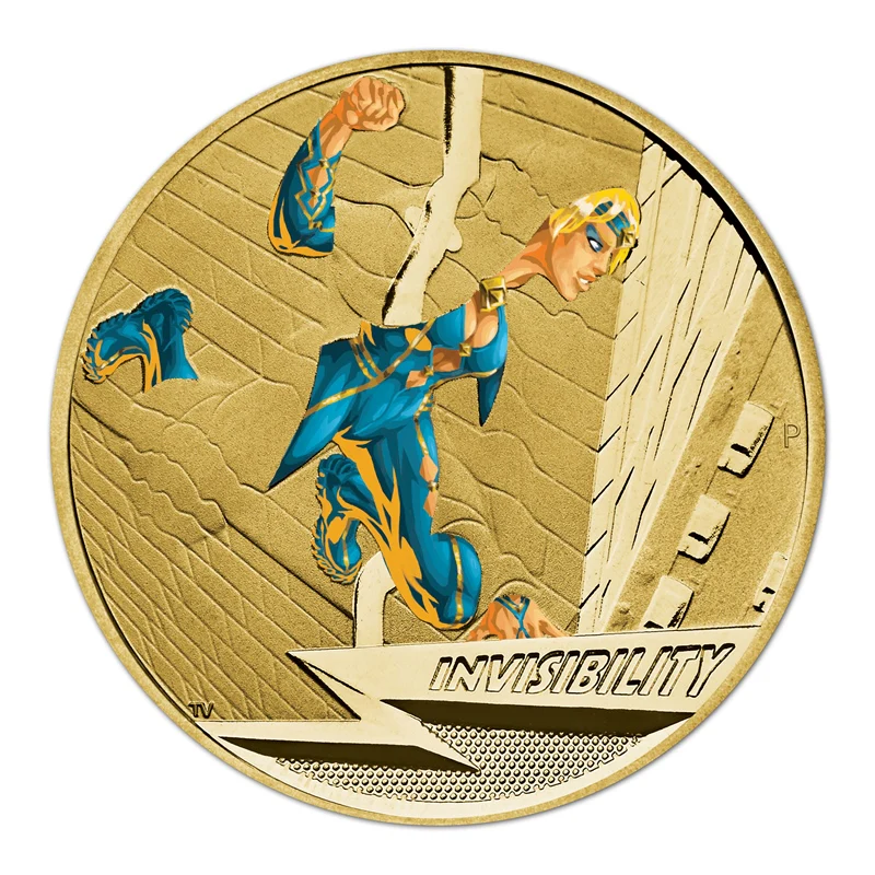 $1 2014 Super Powers- Invisibility Coloured UNC - Image 2