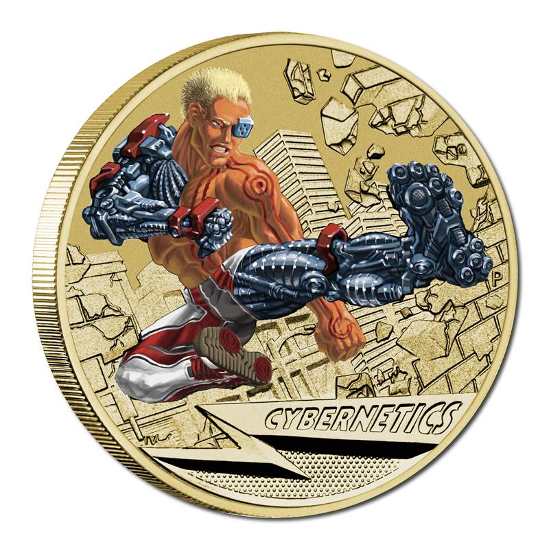 $1 2014 Super Powers- Cybernetics Coloured UNC - Image 2