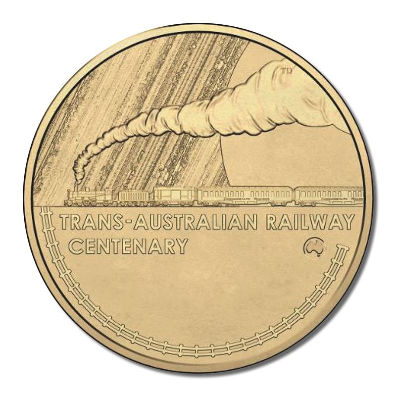 $1 2017 Trans-Australian Railway Mintmark/Counterstamp UNC - Image 5