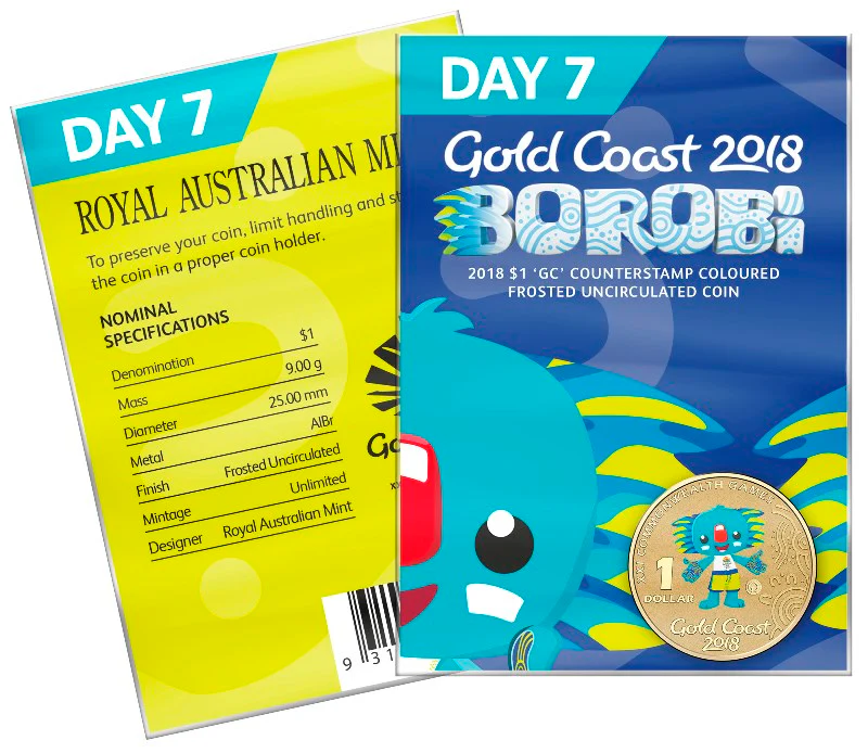 $1 2018 Borobi GC Counterstamp Day 1 to 11 - Image 7