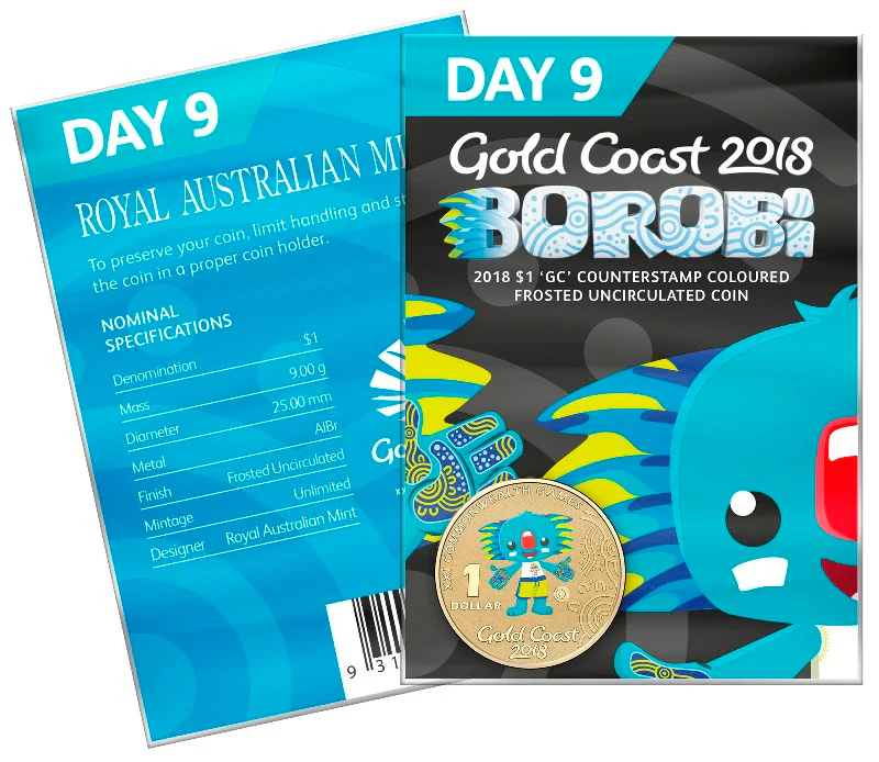 $1 2018 Borobi GC Counterstamp Day 1 to 11 - Image 9