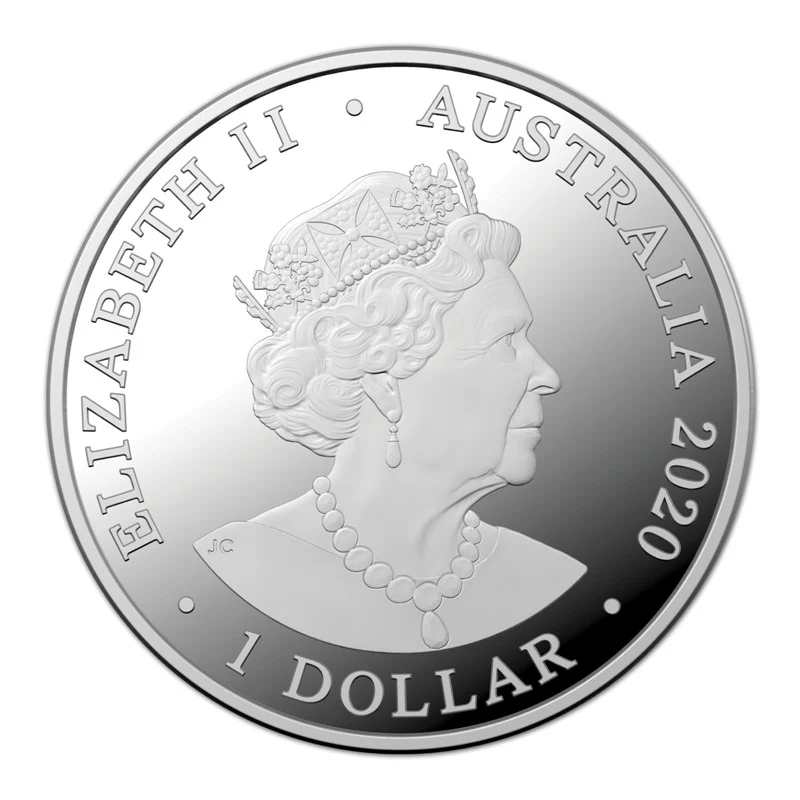 $1 2020 Redback Spider 1oz Silver UNC - Image 2