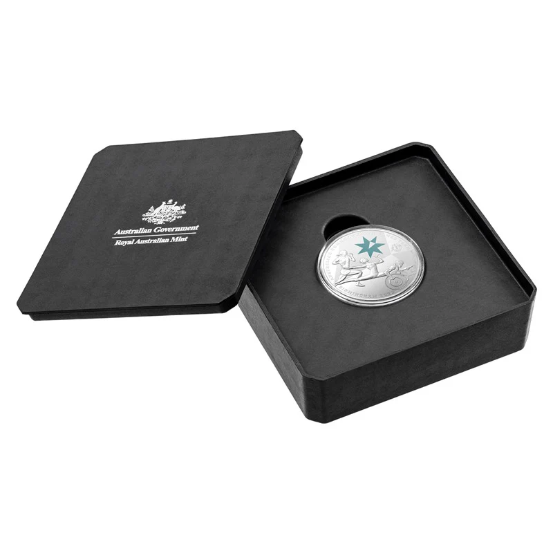 $1 2022 Australian Commonwealth Games Team Coloured Silver UNC - Image 4