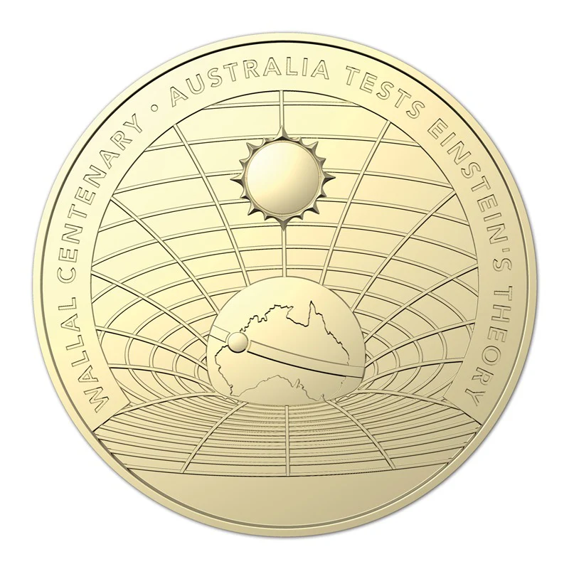 $1 2022 Wallal Centenary - Australia Tests Einstein's Theory UNC - Image 2