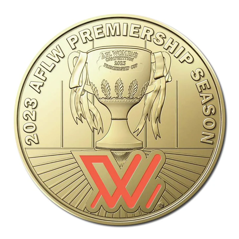 $1 2023 AFL & AFLW Premiership Coloured Coin Pair UNC - Image 3