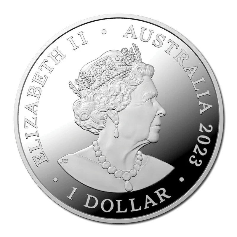 $1 2023 Australia's Most Dangerous - Box Jellyfish 1oz Silver UNC - Image 2