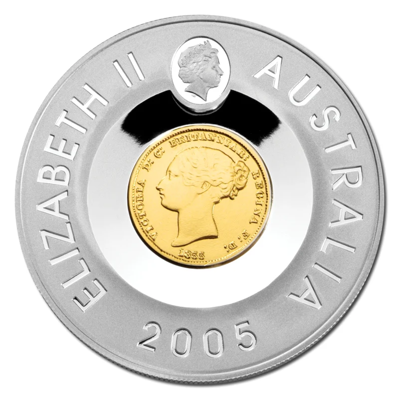 $1 Subscription 2005 Sydney Mint Gold Plated Silver Proof - Image 3