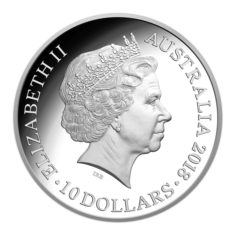 $10 2018 Year of the Dog 5oz Silver Proof - Image 3