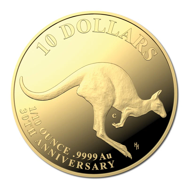 $10 2023 Kangaroo Series - Mob of Thirty Gold Proof - Image 2