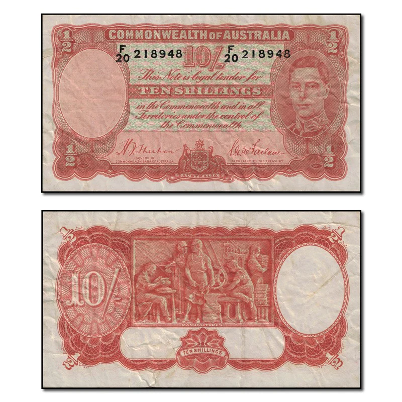 (1939) Sheehan/McFarlane Ten Shillings R.12 - Image 6