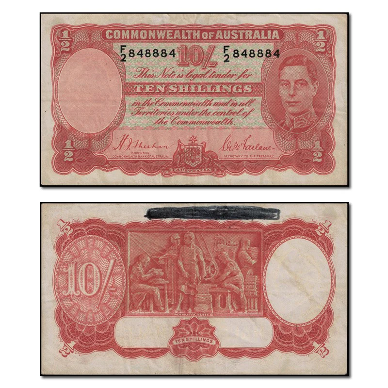 (1939) Sheehan/McFarlane Ten Shillings R.12 - Image 7