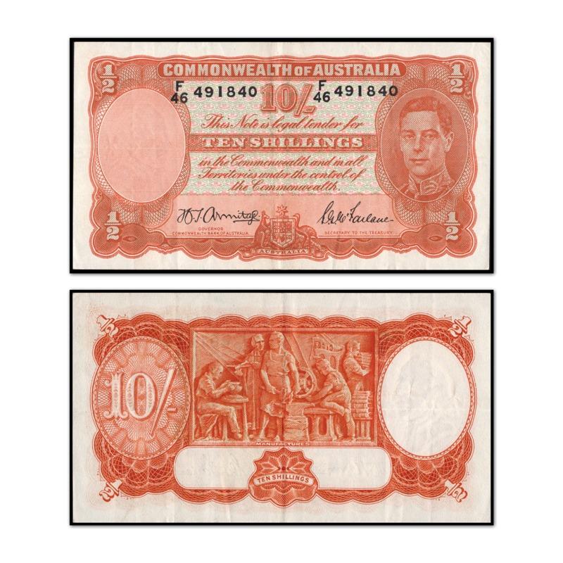 (1942) Armitage/McFarlane Ten Shillings R.13 - Image 9