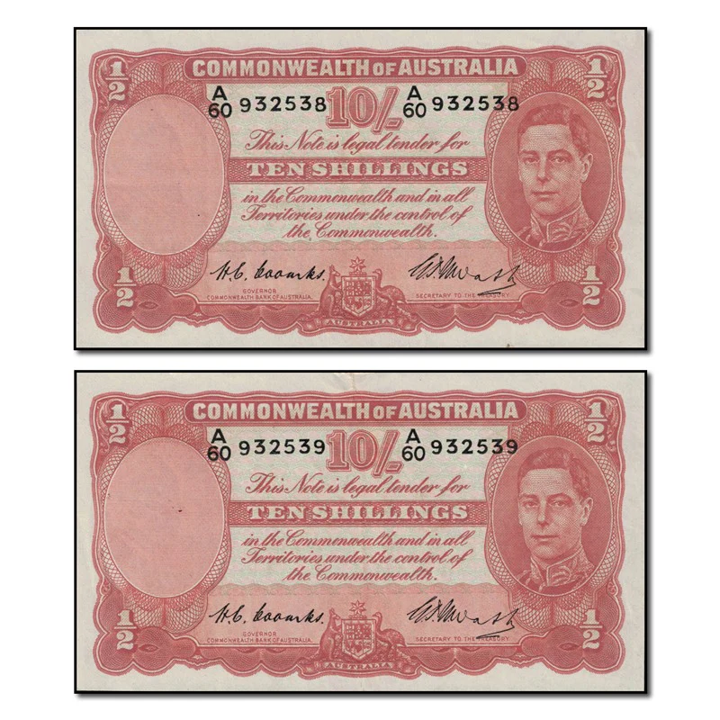 (1949) Coombs/Watt Ten Shillings R.14 - Image 12