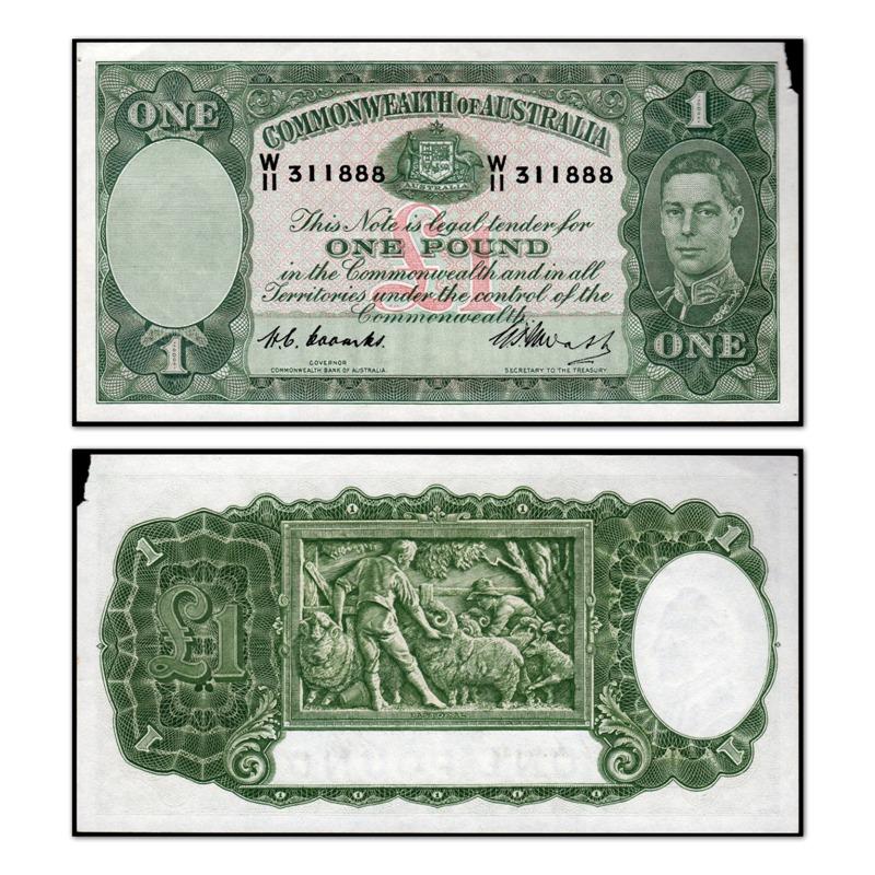 (1949) One Pound Coombs/Watt R.31 - Image 6
