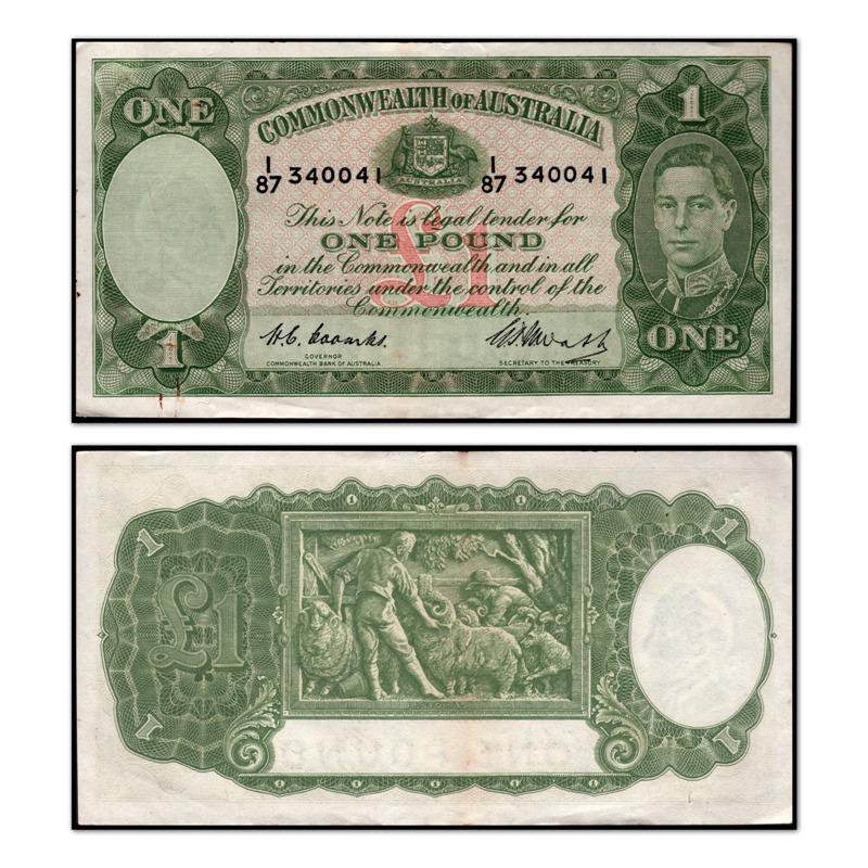 (1949) One Pound Coombs/Watt R.31 - Image 7