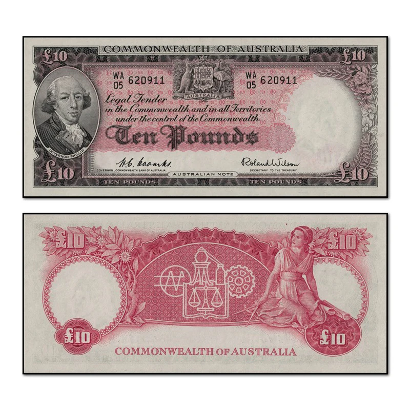 (1954) Ten Pounds Coombs/Wilson R.62 CFU