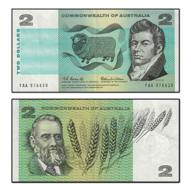 (1966) $2 Coombs/Wilson R.81f - FAA First Prefix - Image 3