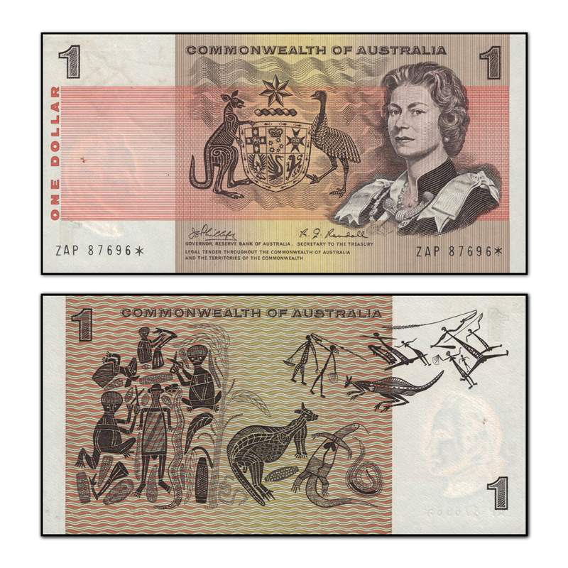 (1969) $1 Phillips/Randall R.73s - Star Replacement - Image 3