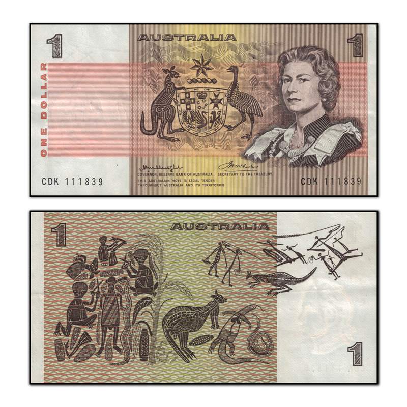 (1976) $1 Knight/Wheeler R.76a - Centre Thread - Image 5