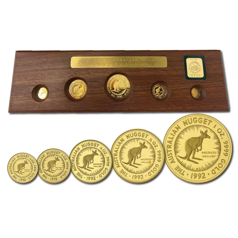 1992 Australian Nugget 5 Coin Gold Proof Set