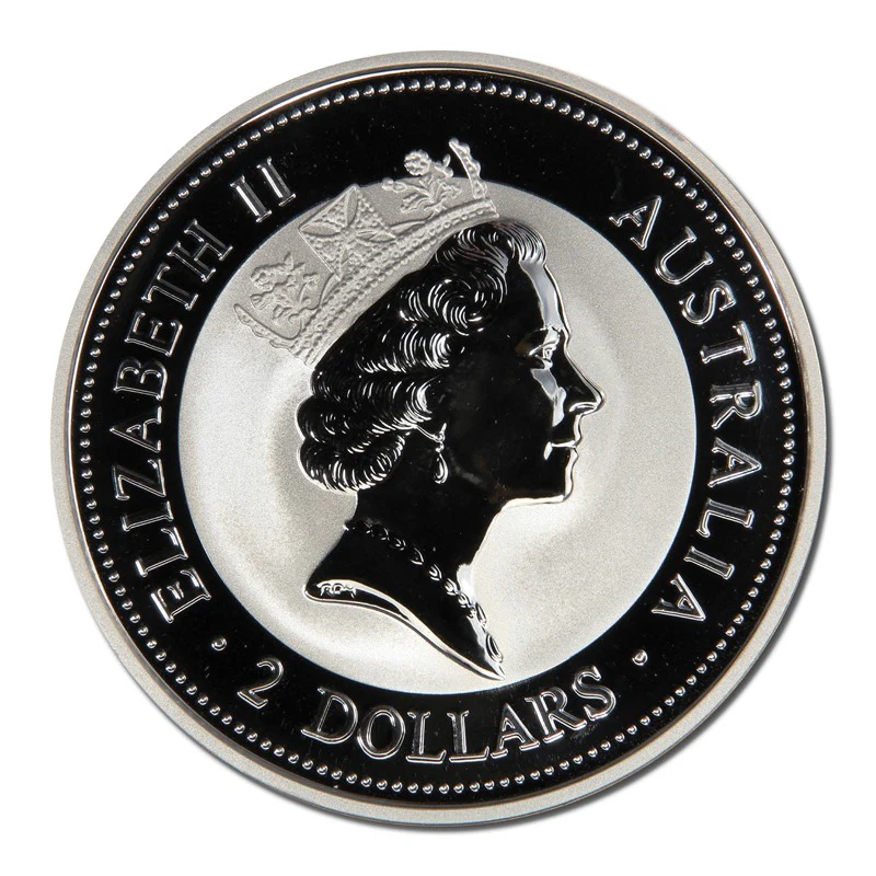 1994 Kookaburra $2 2oz Silver UNC - Image 2