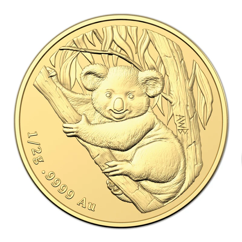 $2 2021 Mini Koala 0.5g Gold Frosted UNC - Image 2