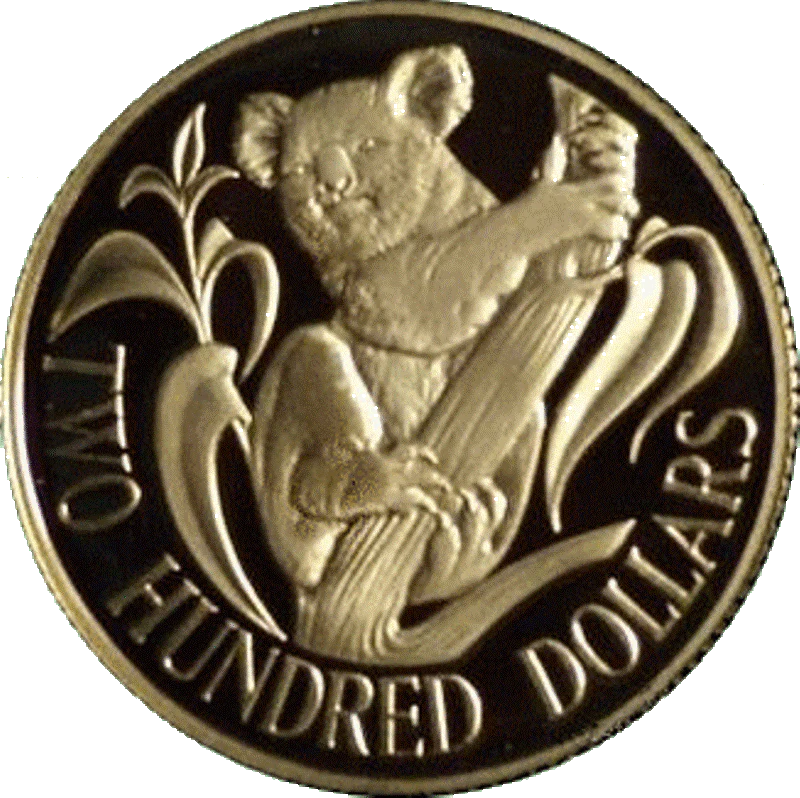 $200 1980 Koala Proof Gold Coin