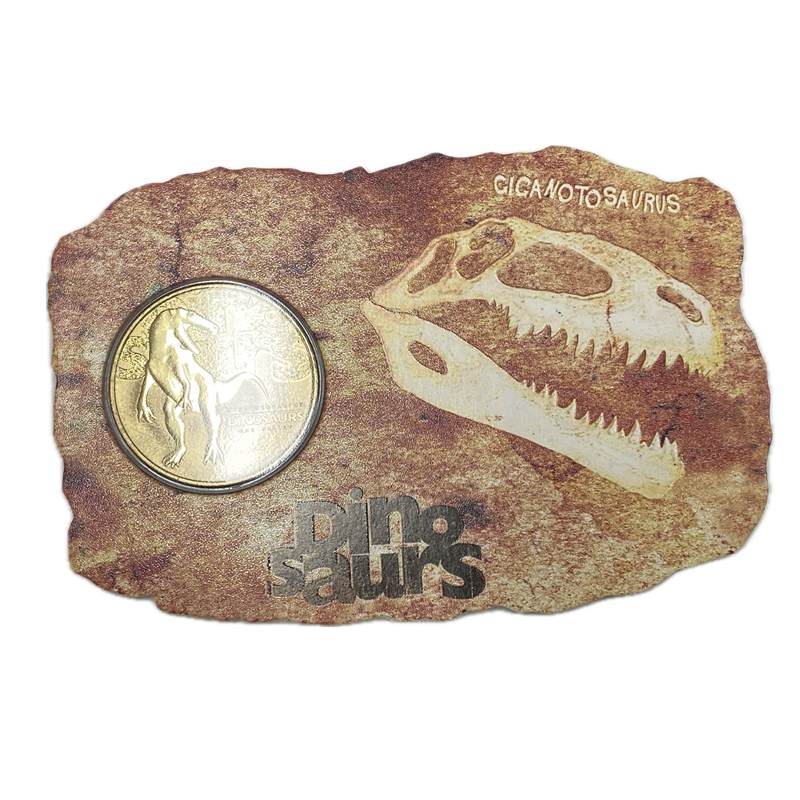 Tuvalu 2002 $1 Dinosaurs Carded - Image 3