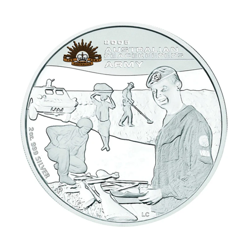 2005 Australian Peacekeepers 5 Coin Silver Set - Image 3
