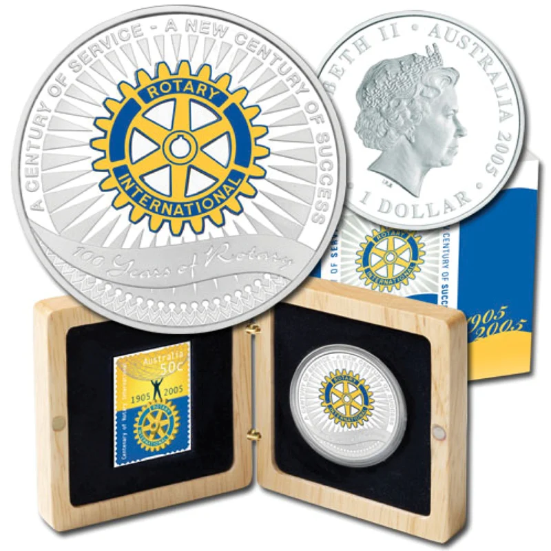2005 Rotary Centenary 1oz Silver Proof