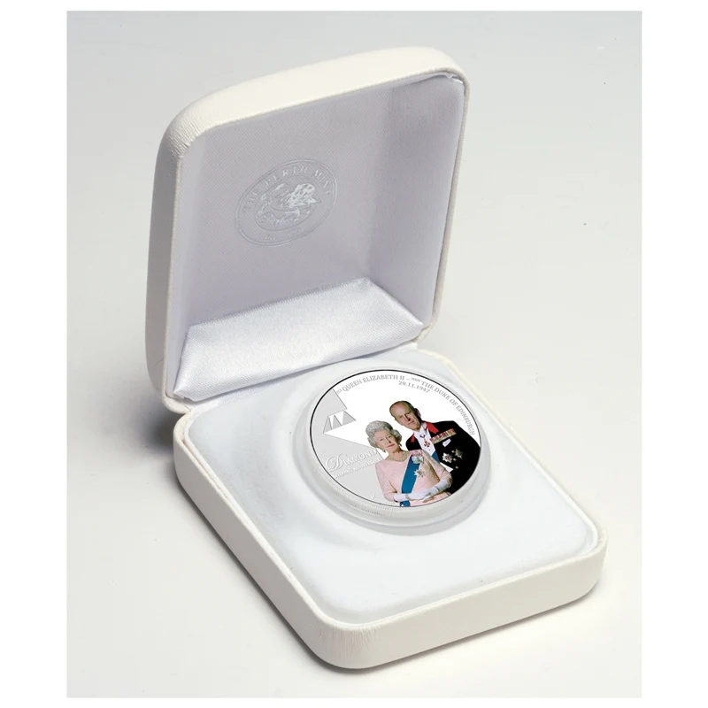 2007 Diamond Wedding Anniversary 1oz Silver Proof - Image 3