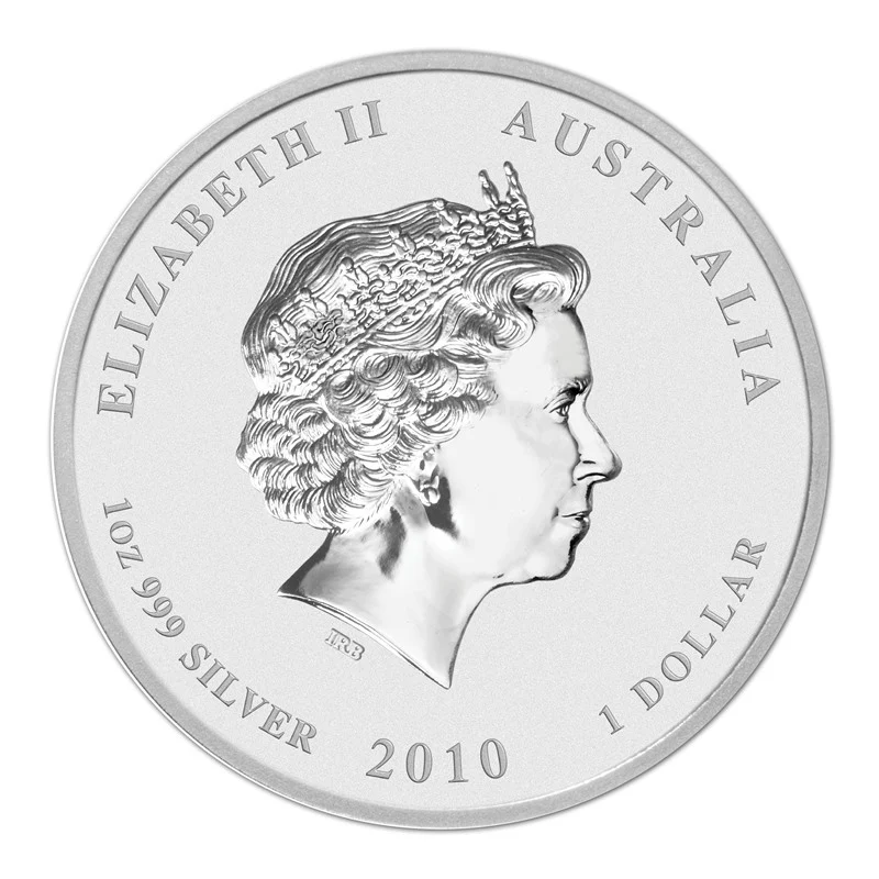 2010 Year of the Tiger Gilded 1oz Silver - Series II - Image 3