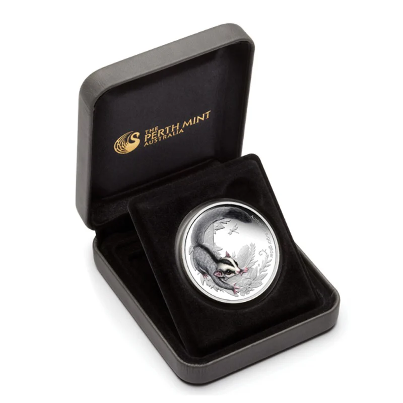 2010 Bush Babies - Sugar Glider 1/2oz Silver Proof - Image 4