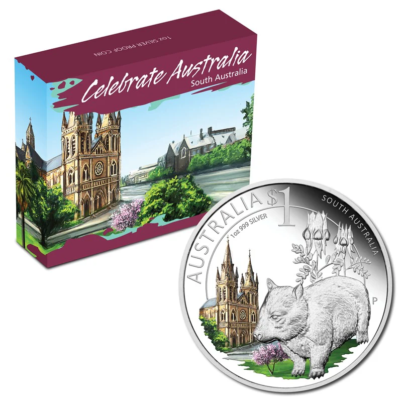 2010 Celebrate Australia - South Australia 1oz Silver Coin Show Special