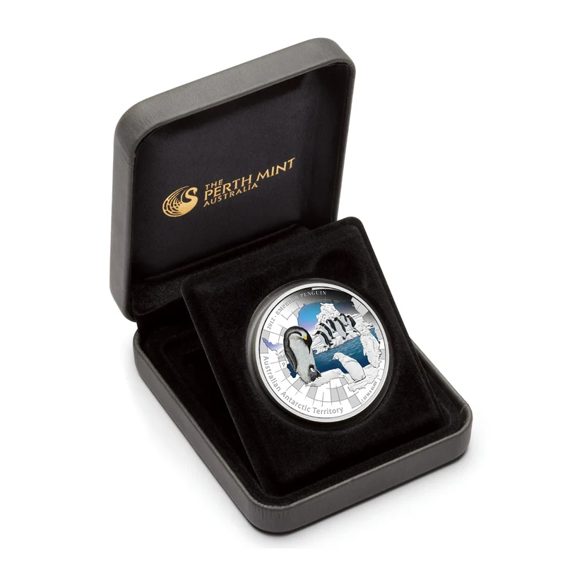 2012 Australian Antarctic Territory Series - Emperor Penguin 1oz Silver Proof - Image 3