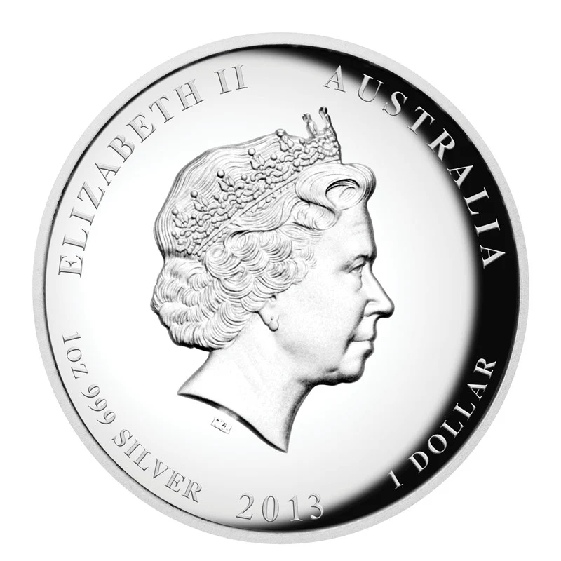 2013 Year of the Snake High Relief 1oz Silver Proof - Image 3