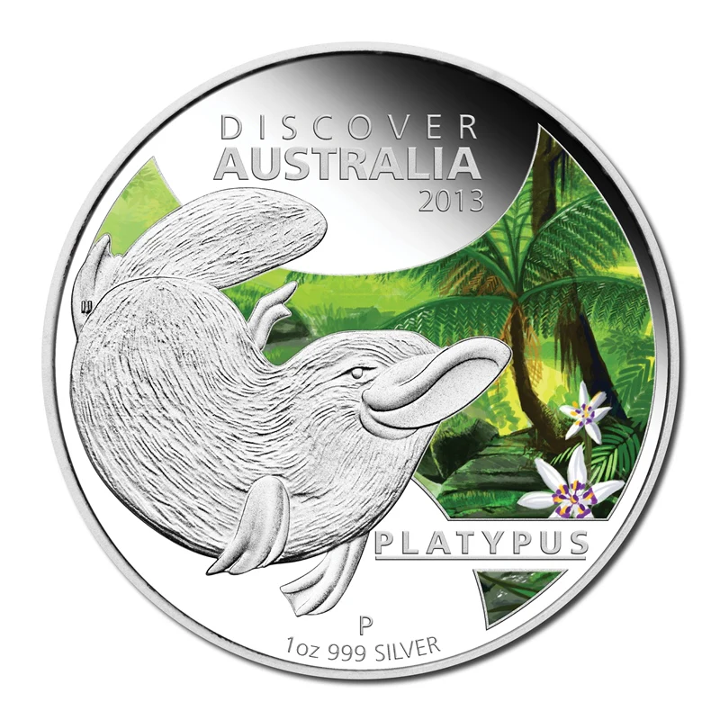 2013 Discover Australia - Platypus 1oz Silver Proof - Image 2