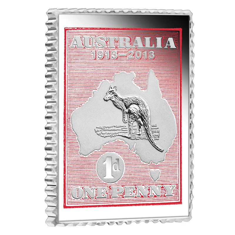 2013 Kangaroo and Map Stamp Coin Set - Image 2