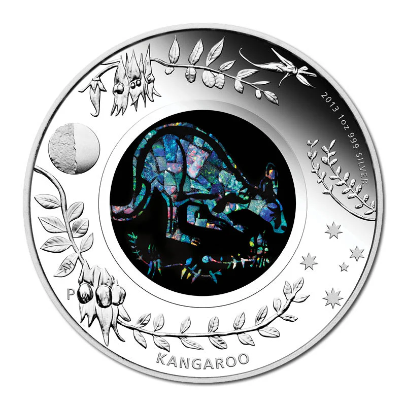 2013 Opal Series - Kangaroo 1oz Silver Proof - Image 2
