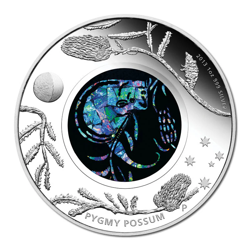 2013 Opal Series - Pygmy Possum 1oz Silver Proof - Image 2