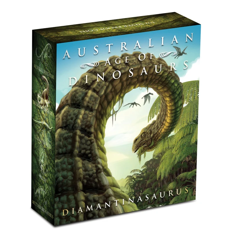 2015 Australian Dinosaurs - Diamantinasaurus 1oz Silver Coloured Proof - Image 2