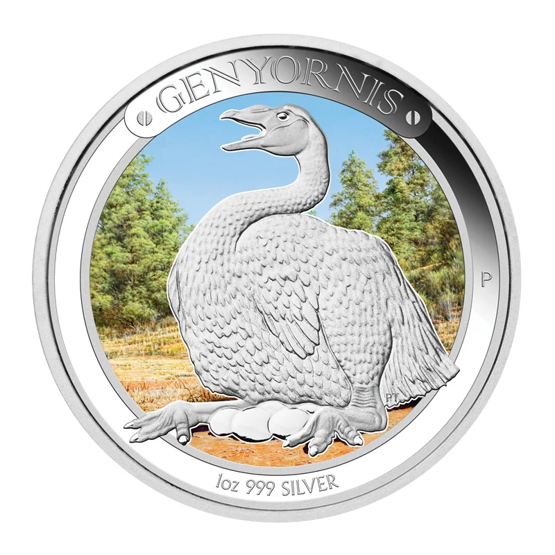 2014 Megafauna - Genyornis 1oz Silver - Image 2