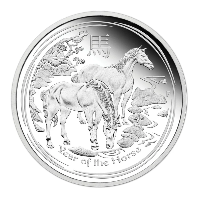 2014 Year of the Horse 1oz Silver Proof - Image 2