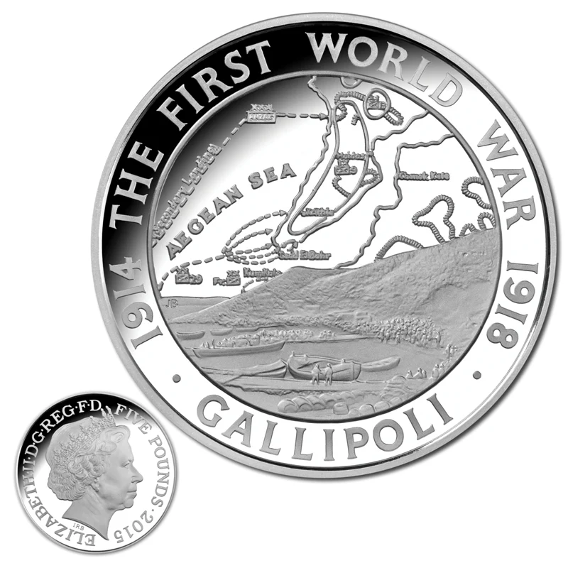 2015 100th Anniversary of Gallipoli 4 Coin Silver Proof Set - Image 4